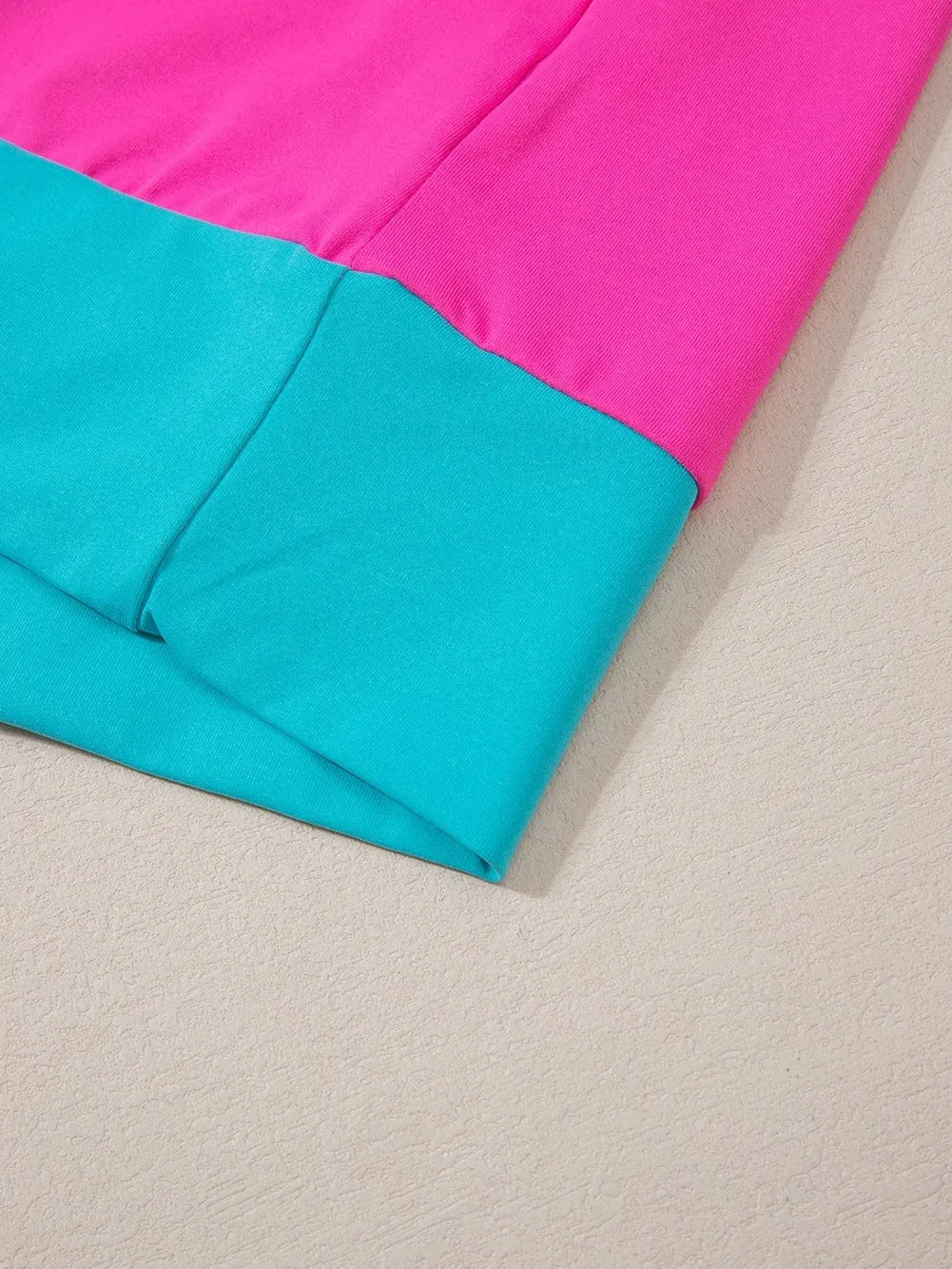 Bright Pink Casual Two-Piece Set