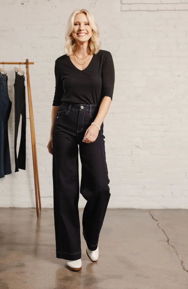 Mac and Me Skyrise Wide Leg with Double Side Seam - HQ
